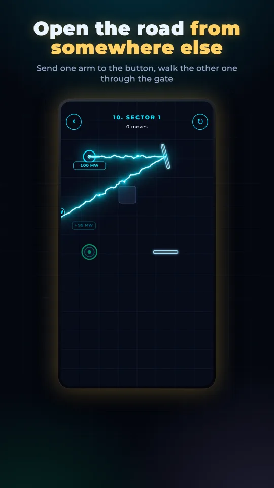 Buttons and gates — send light elsewhere to open the road here